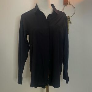 Athleta Urbanite Long Sleeve Black Blouse in Small